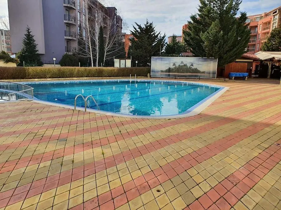 Rainbow 1, Apartment 131, Sunny Beach, Terrace With Sea View